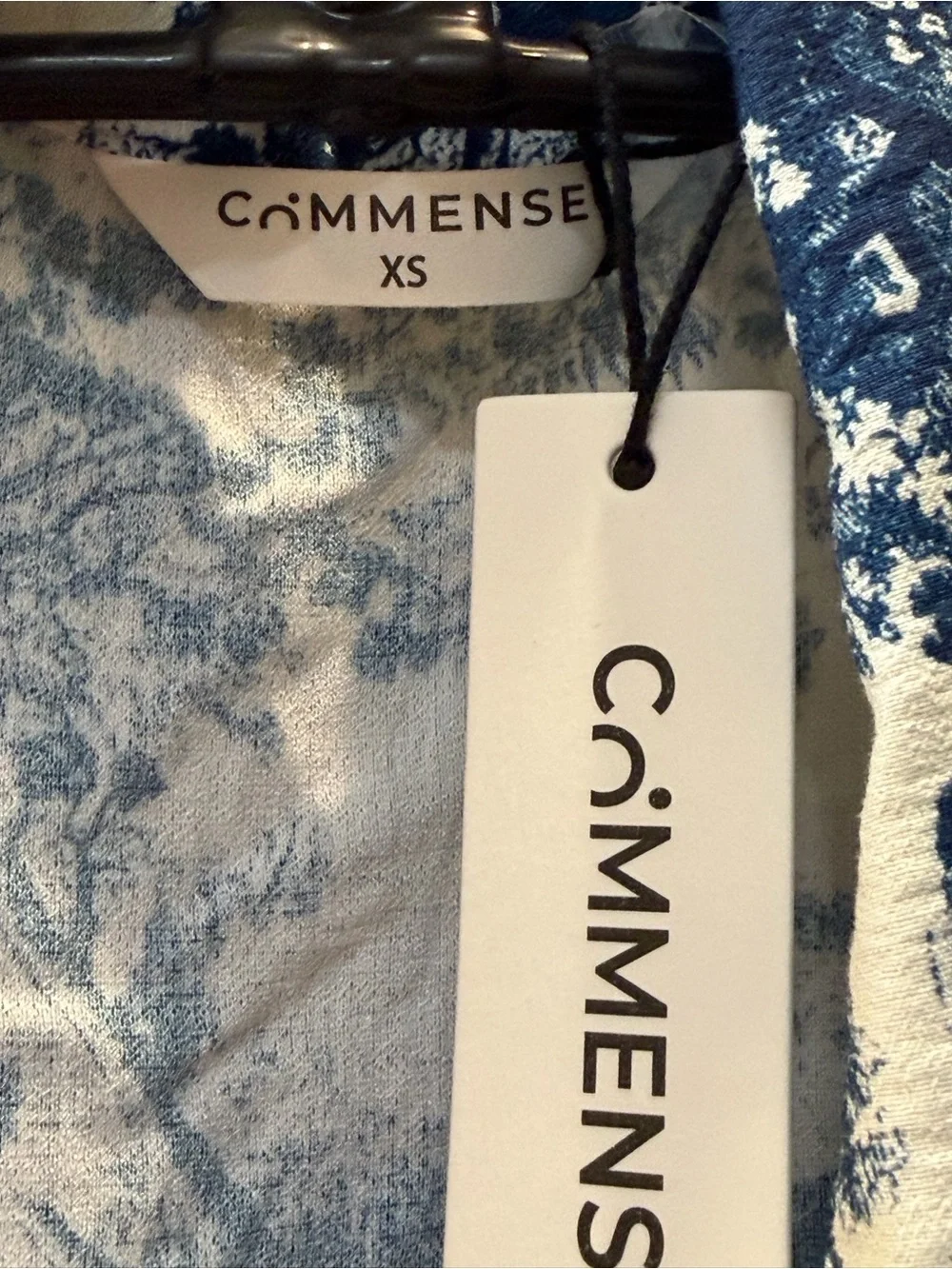 Blue Toile Print Short Sleeve Shirt - Women's Blue Toile Top & Shorts- NWT - Picture 8 of 10